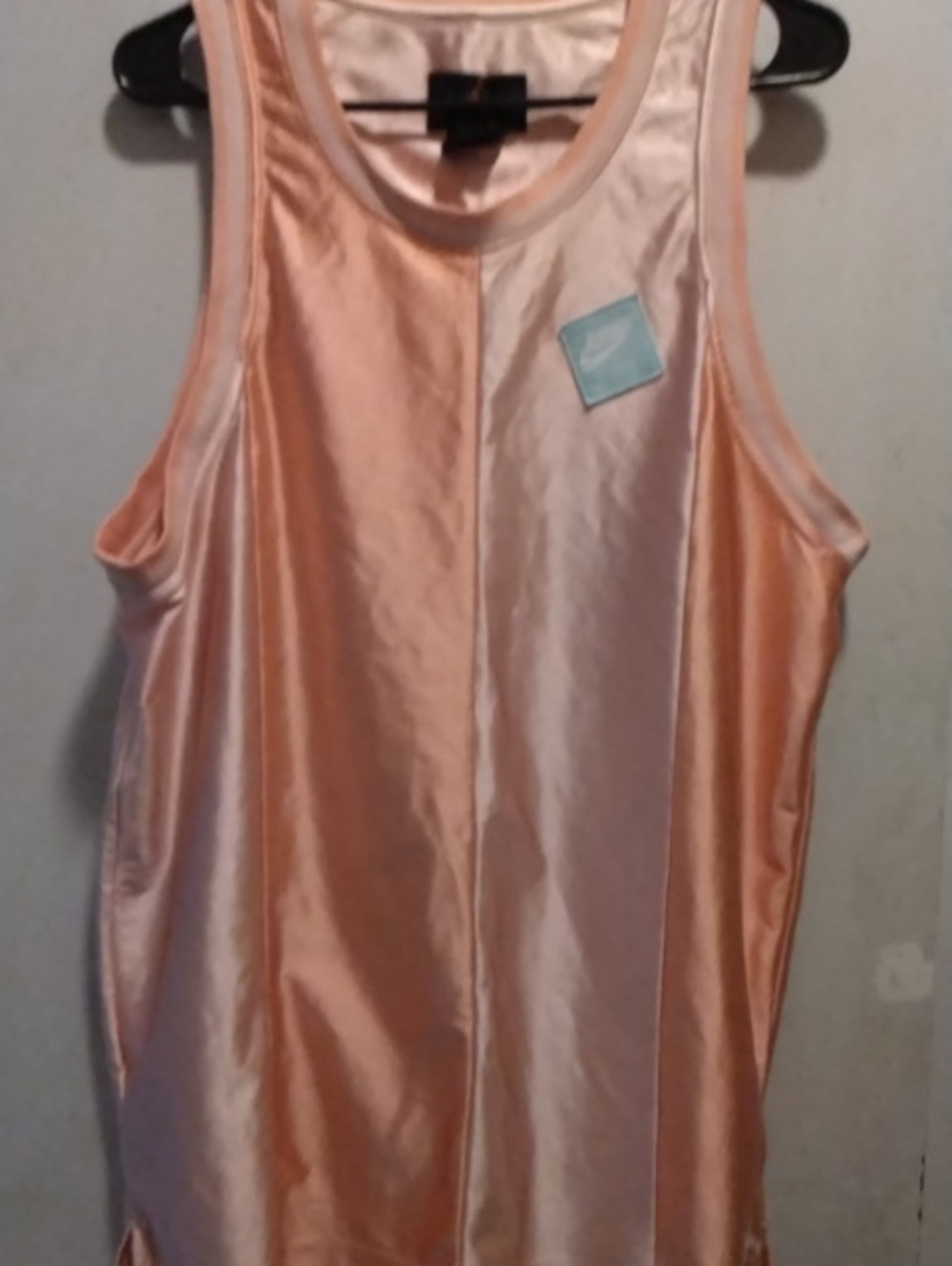 Nike Jumpman Jordan Brand Satin Peach Tank Top/Basketball Jersey - Women